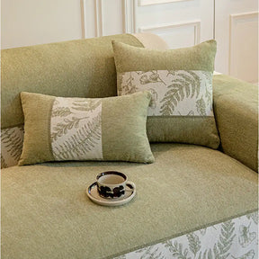Housse de canapé en chenille respirante et confortable, antidérapante, pour toutes les saisons.