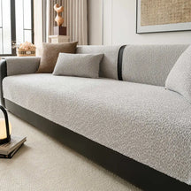 Housse de canapé protégeant contre les rayures en chenille respirante toute saison