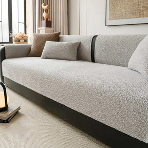 Housse de canapé protégeant contre les rayures en chenille respirante toute saison