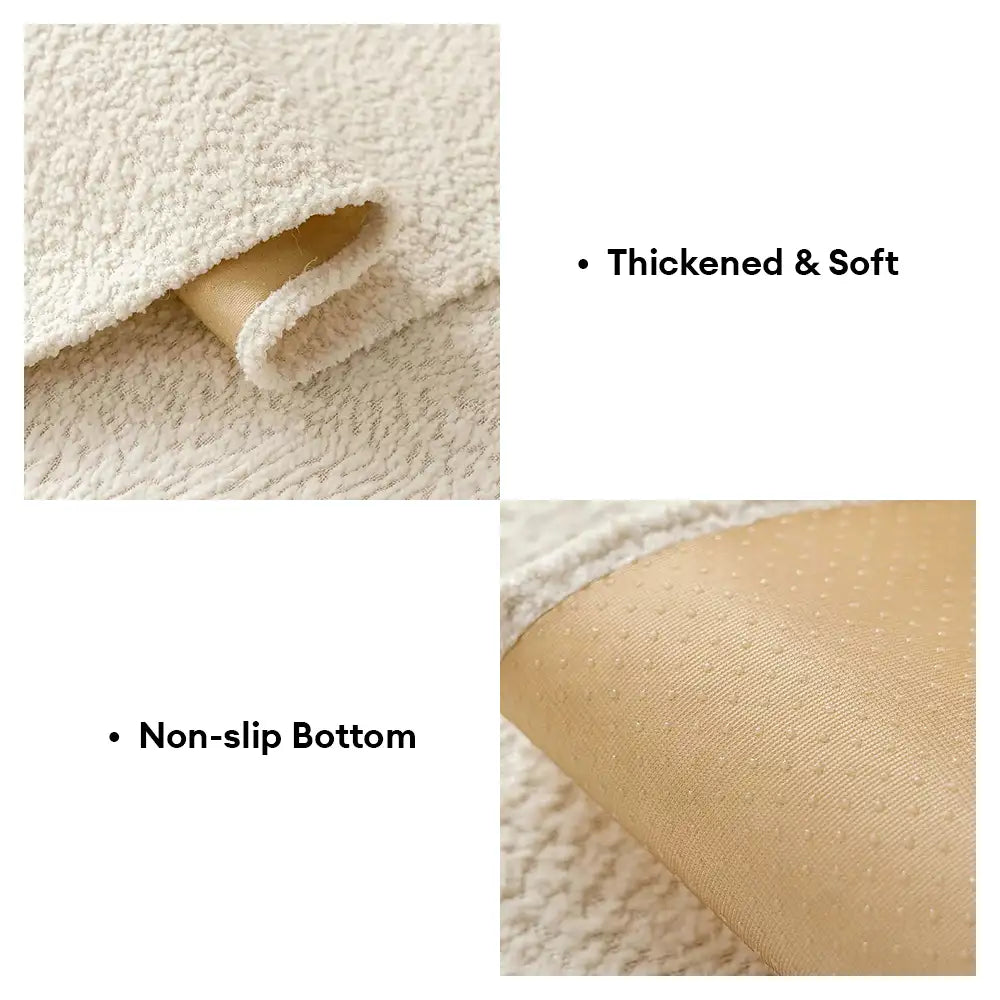 Housse de canapé protégeant contre les rayures en chenille respirante toute saison