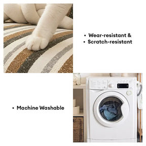 Housse de canapé en chenille respirante et résistante aux égratignures, toute saison.