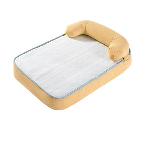 Lit orthopédique pour chien toutes saisons respirant avec doublure imperméable et coussin confortable