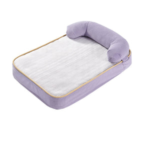 Lit orthopédique pour chien toutes saisons respirant avec doublure imperméable et coussin confortable