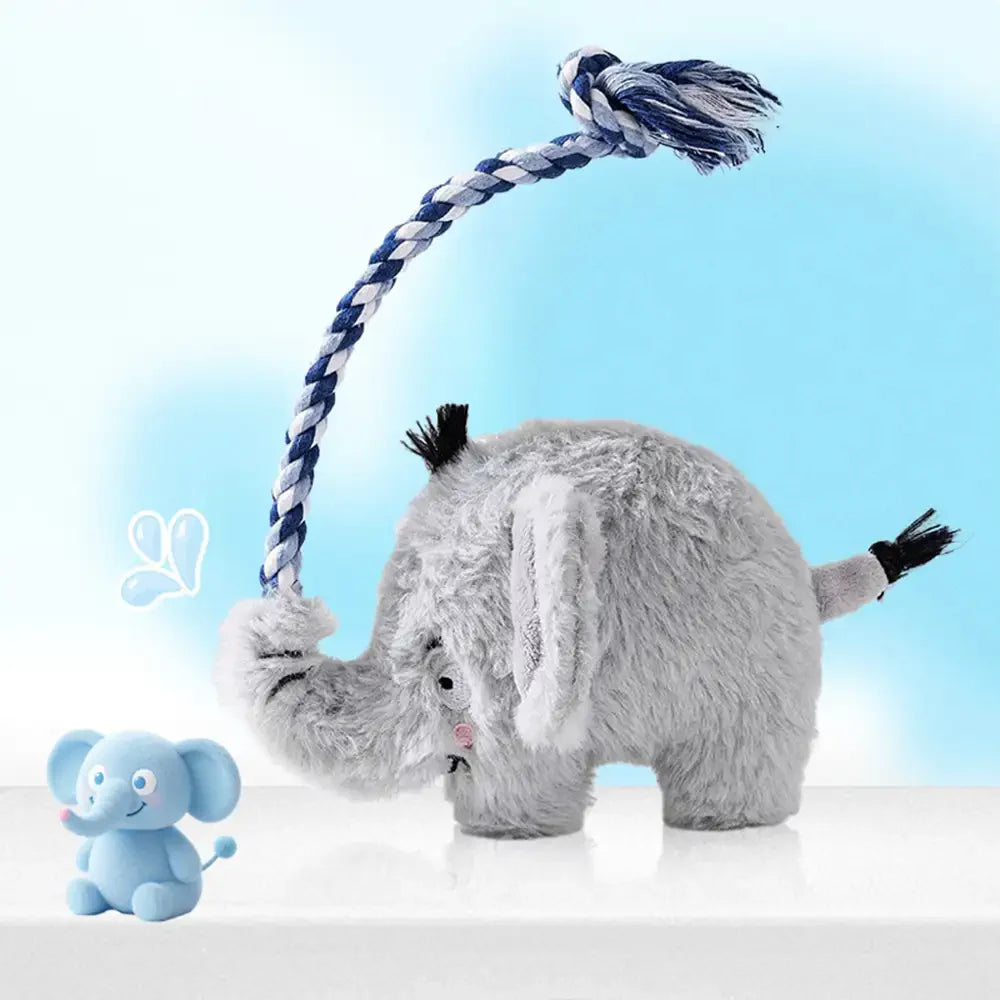 Jouet en peluche cranté pour chien de la série Animal, idéal pour la dentition.