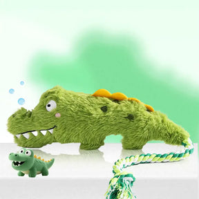 Jouet en peluche cranté pour chien de la série Animal, idéal pour la dentition.