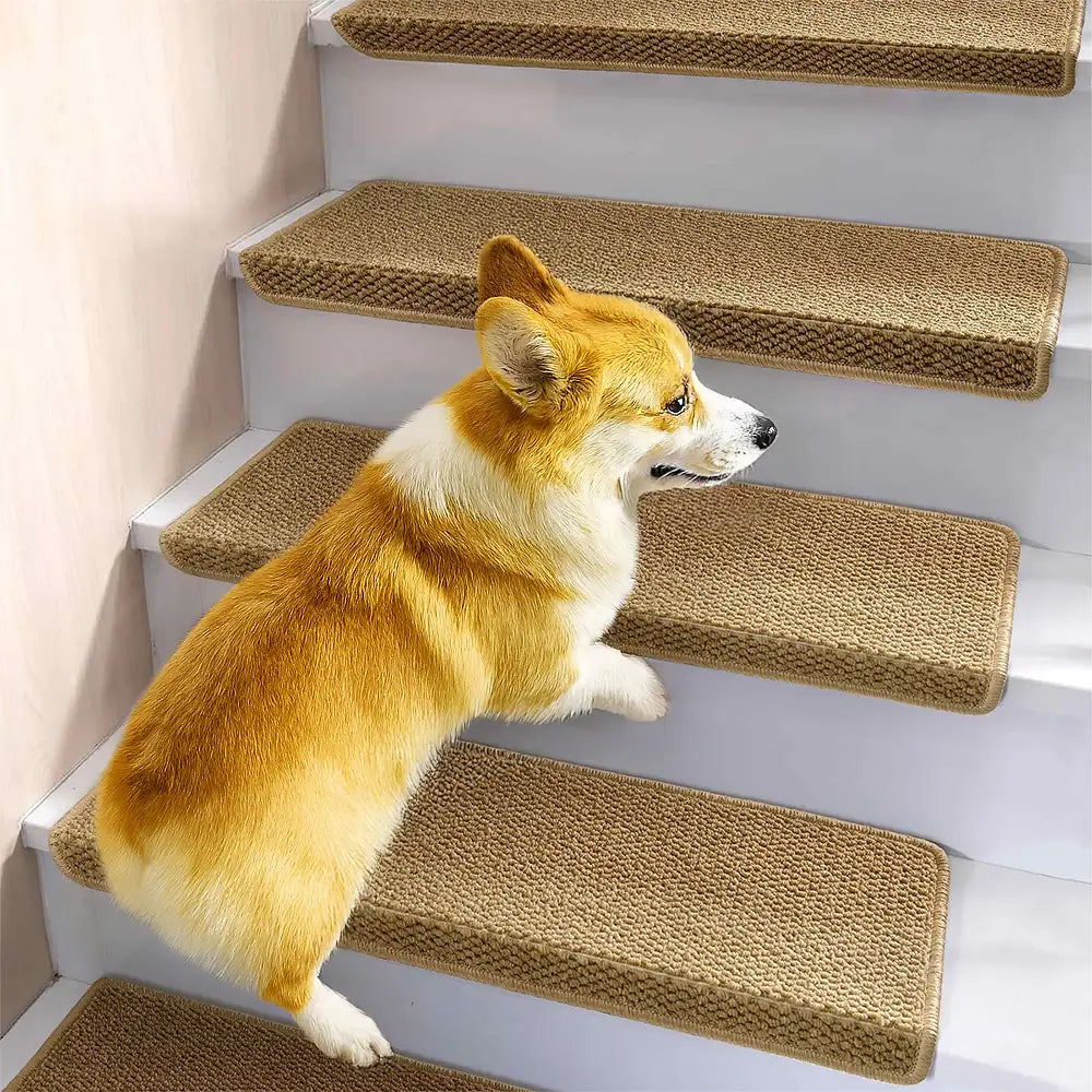 Bandes de protection pour escaliers en faux sisal, anti-rayures, lavables, sans tapis.