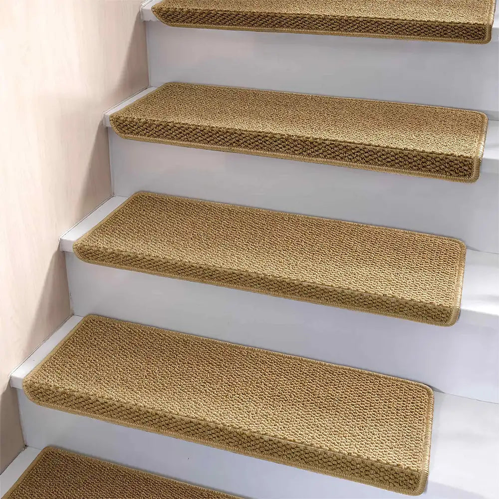 Bandes de protection pour escaliers en faux sisal, anti-rayures, lavables, sans tapis.