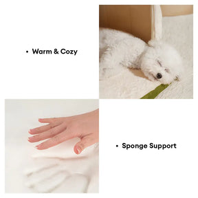 Caverne pour chat et chien chaude et douillette style grotte pour un sommeil profond