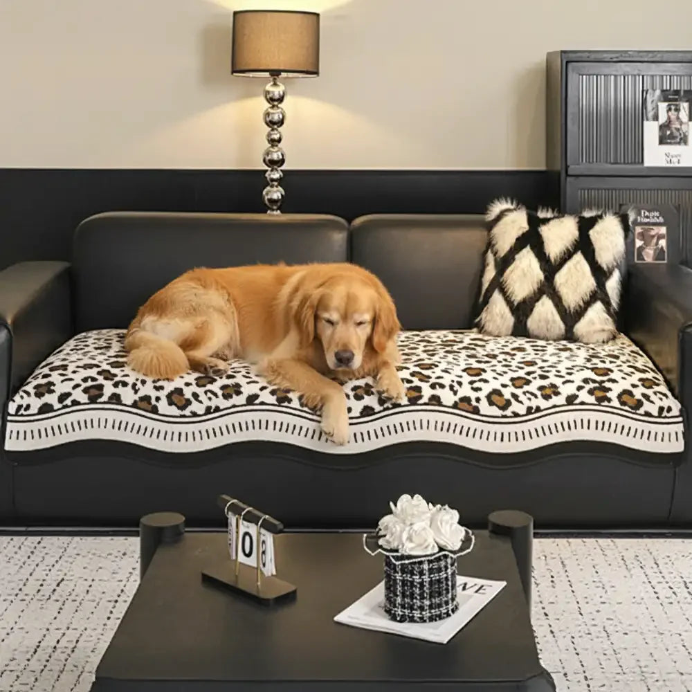 Coussin de canapé non glissant en chenille irrégulier pour toutes les saisons