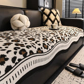 Coussin de canapé non glissant en chenille irrégulier pour toutes les saisons