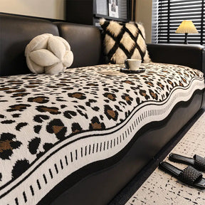 Coussin de canapé non glissant en chenille irrégulier pour toutes les saisons