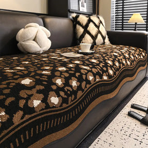 Coussin de canapé non glissant en chenille irrégulier pour toutes les saisons