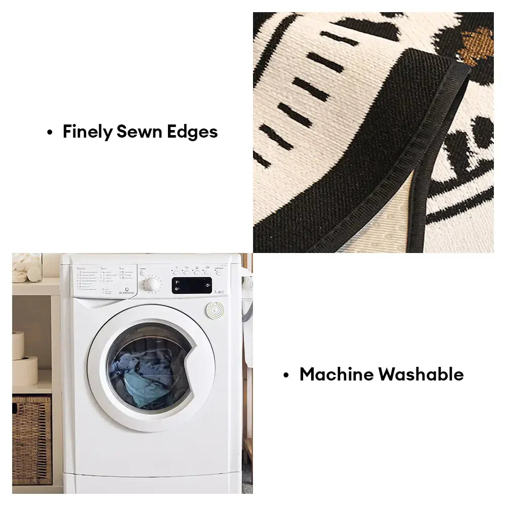 Coussin de canapé non glissant en chenille irrégulier pour toutes les saisons