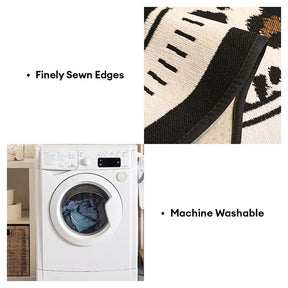 Coussin de canapé non glissant en chenille irrégulier pour toutes les saisons