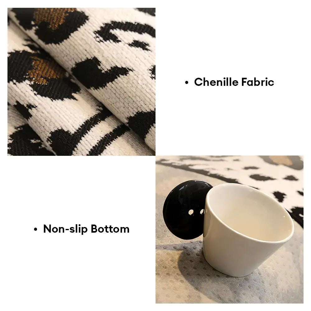 Coussin de canapé non glissant en chenille irrégulier pour toutes les saisons