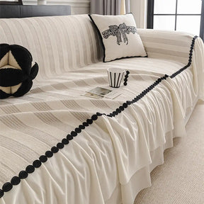 Housse de canapé en chenille résistant aux égratignures et adaptée aux animaux de compagnie, protection anti-dérapante.