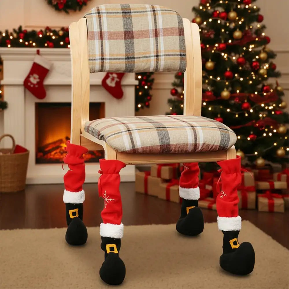 Couvre-pieds de chaise de décoration de Noël