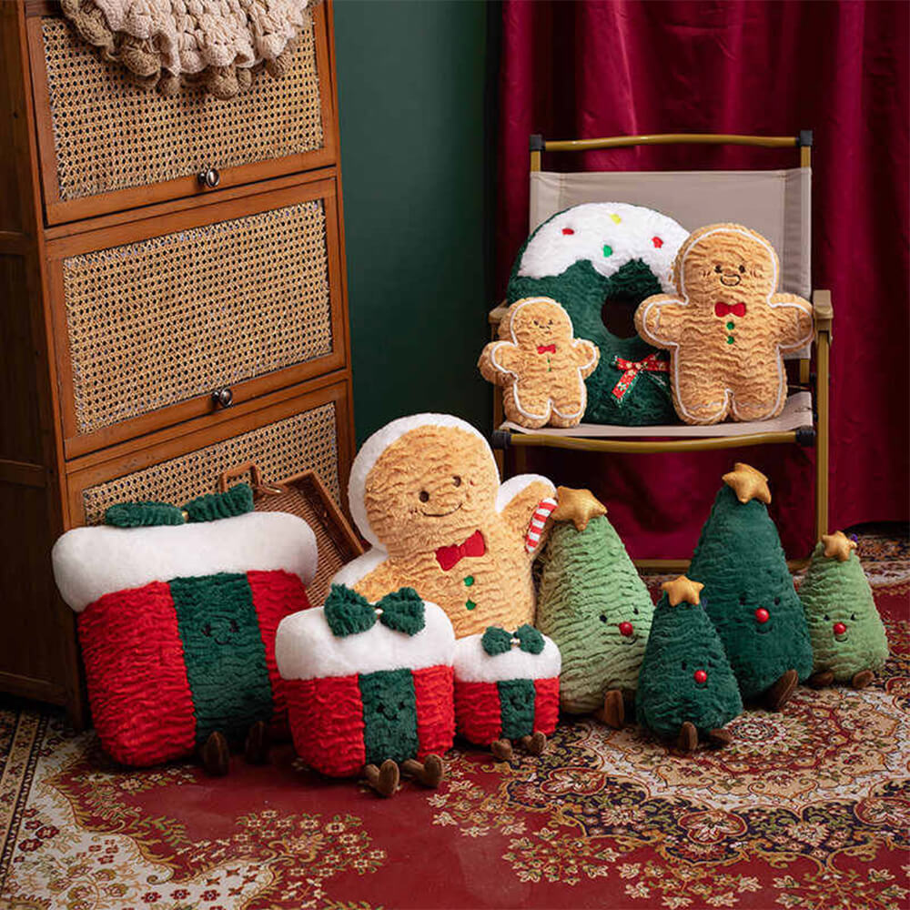 Décoration de Noël en forme de poupée, oreiller pour canapé ou maison