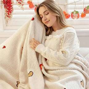 Couverture de canapé en peluche épaisse chic de sapin de Noël