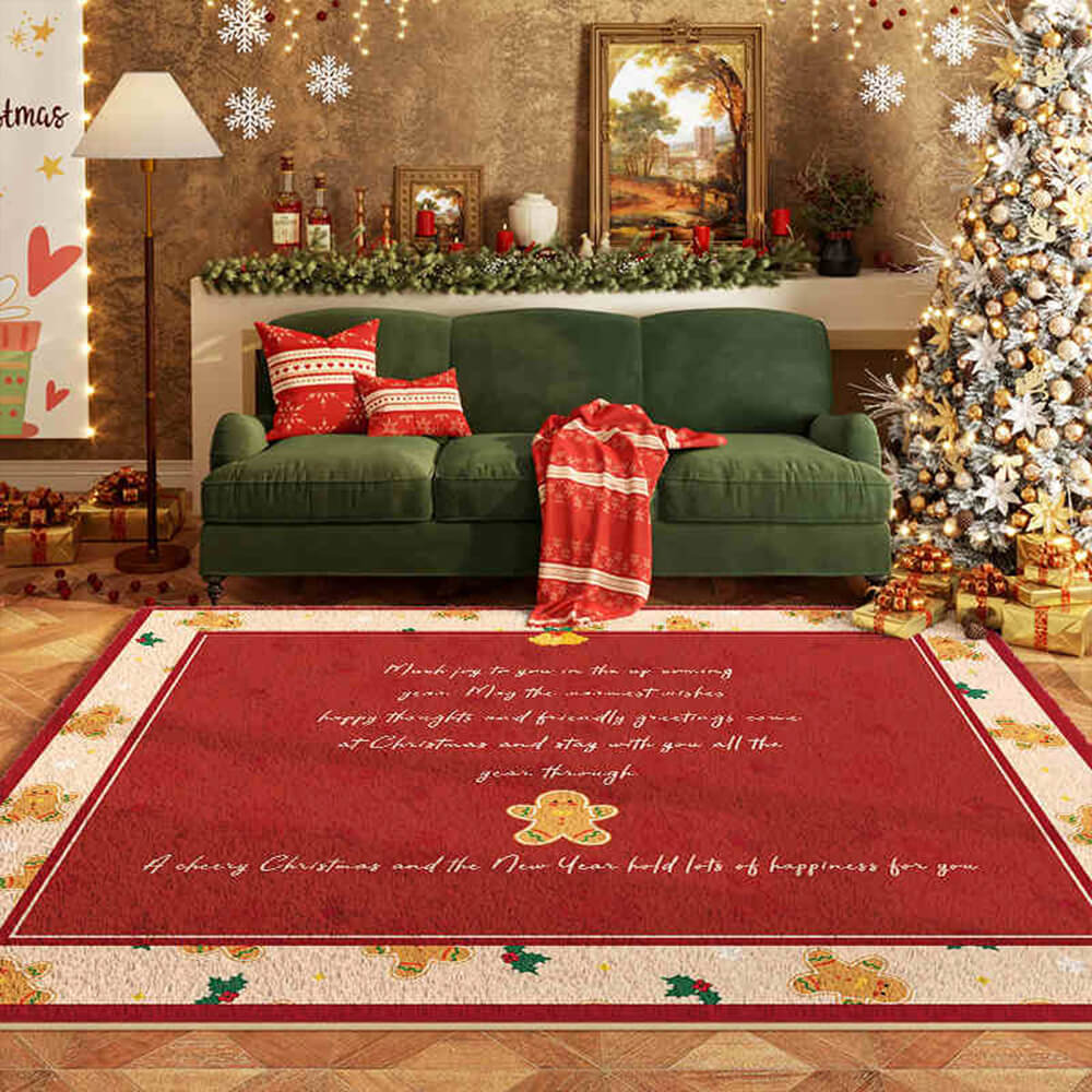 Tapis décoratif anti-dérapant Noël grand format