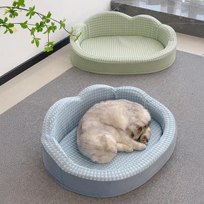 Lit réversible lavable antidérapant rafraîchissant en forme de nuage pour chien et chat