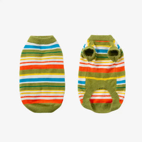 Pull pour chien à rayures bicolores - Convient aux grands chiens