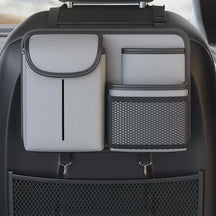 Organisateur de dos de siège de voiture compact avec support de mouchoirs