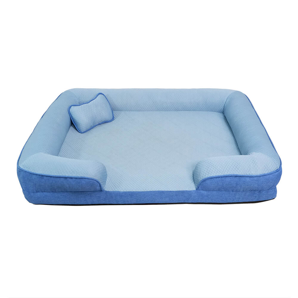 Canapé lit orthopédique rafraîchissant lavable pour grand chien