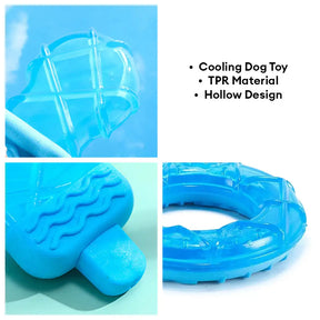 Jouet à mâcher pour chien remplissable d'eau avec des popsicles rafraîchissants