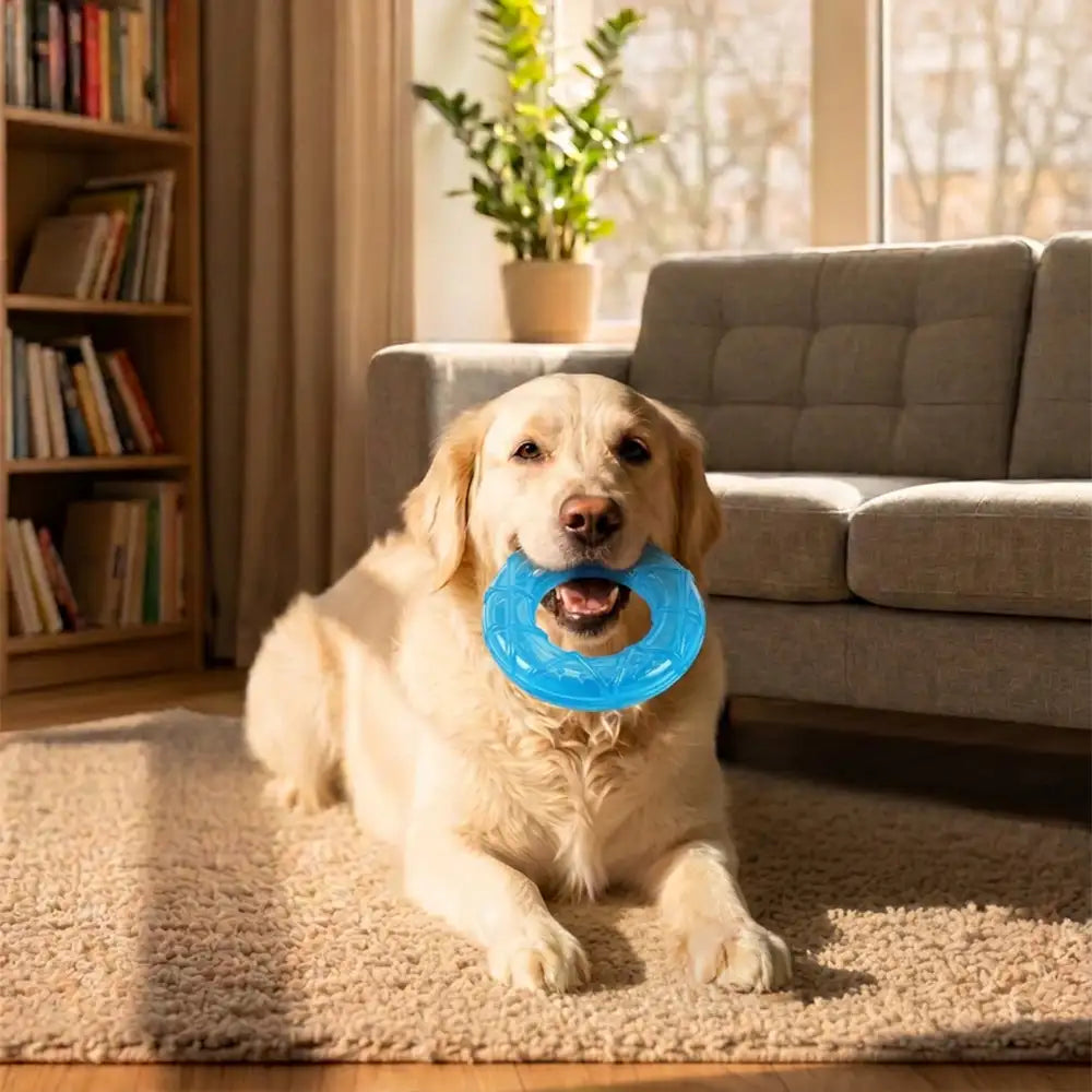 Jouet à mâcher pour chien remplissable d'eau avec des popsicles rafraîchissants