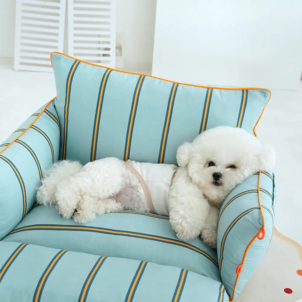 Canapé pour chien en coton confortable et apaisant