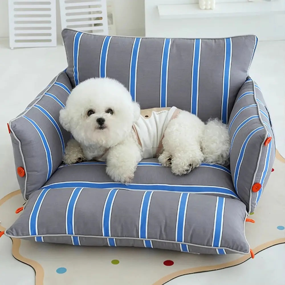 Canapé pour chien en coton confortable et apaisant