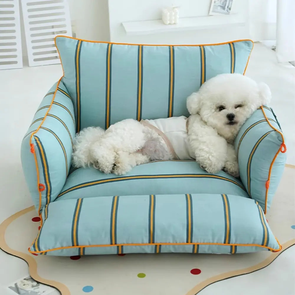Canapé pour chien en coton confortable et apaisant