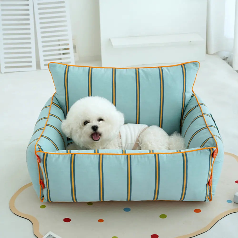 Canapé pour chien en coton confortable et apaisant