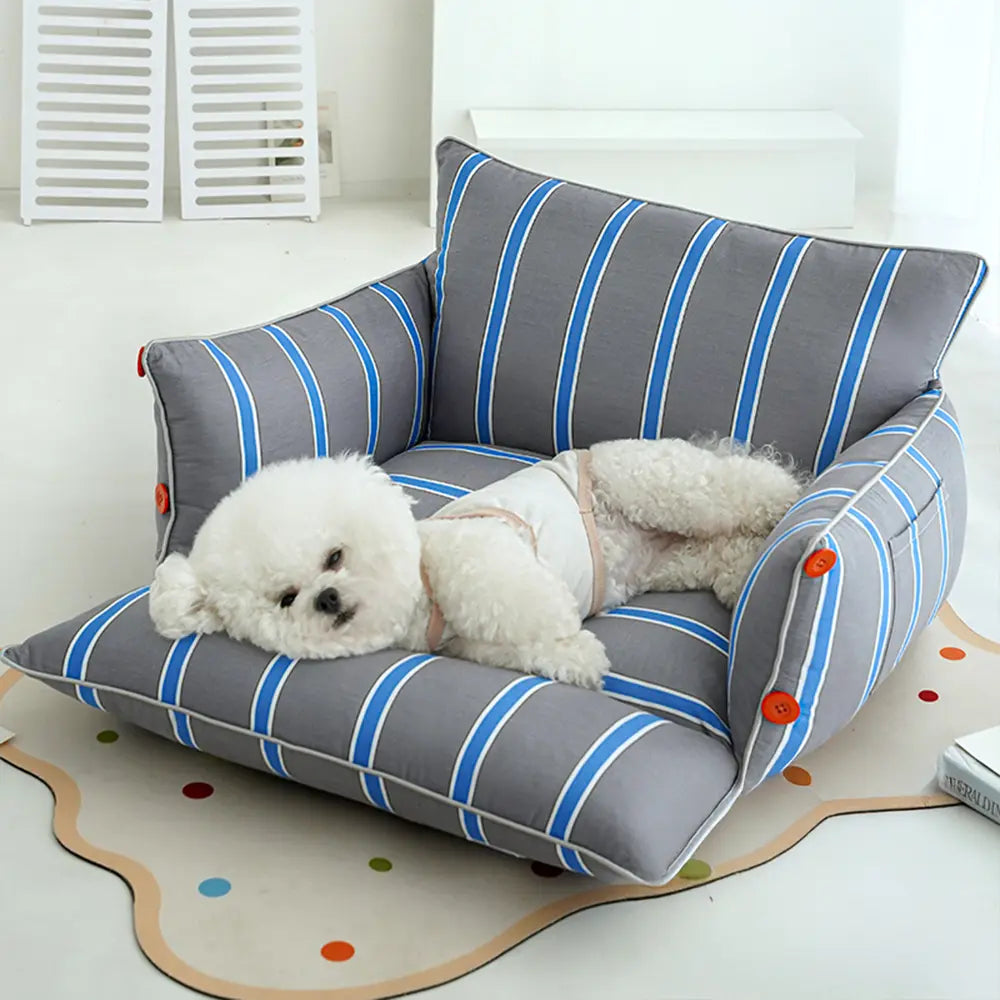 Canapé pour chien en coton confortable et apaisant