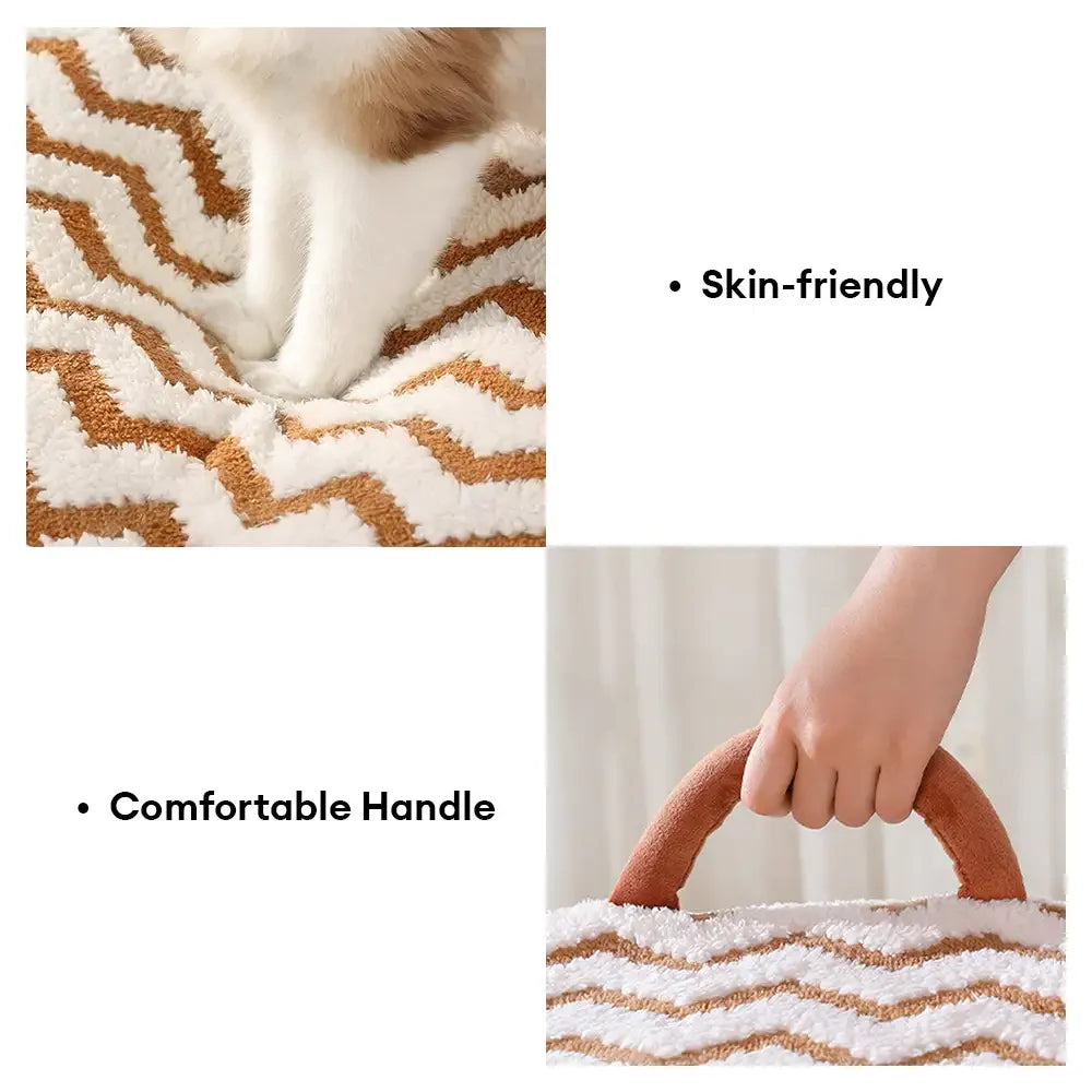 Lit pour chien semi-fermé portable Cozy Cabin avec toit, isolant et durable