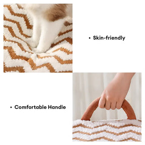 Lit pour chien semi-fermé portable Cozy Cabin avec toit, isolant et durable