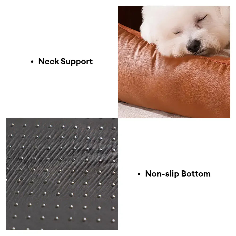 Lit pour chien semi-fermé portable Cozy Cabin avec toit, isolant et durable