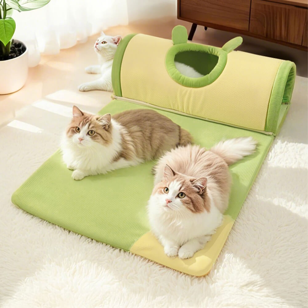 Lit tunnel pour chat spacieux et confortable pour jeu et repos