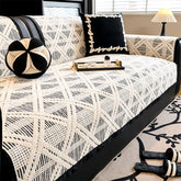 Housse de canapé anti-rayures de chat et antidérapante avec motif plaid créatif - Adaptée à toutes les saisons