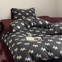 Parure en coton jacquard tricoté avec petit chiot mignon