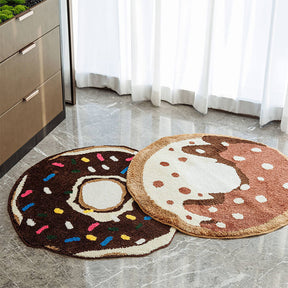 Tapis Décoratif Anti-Dérapant Effet Donut