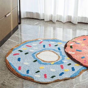 Tapis Décoratif Anti-Dérapant Effet Donut