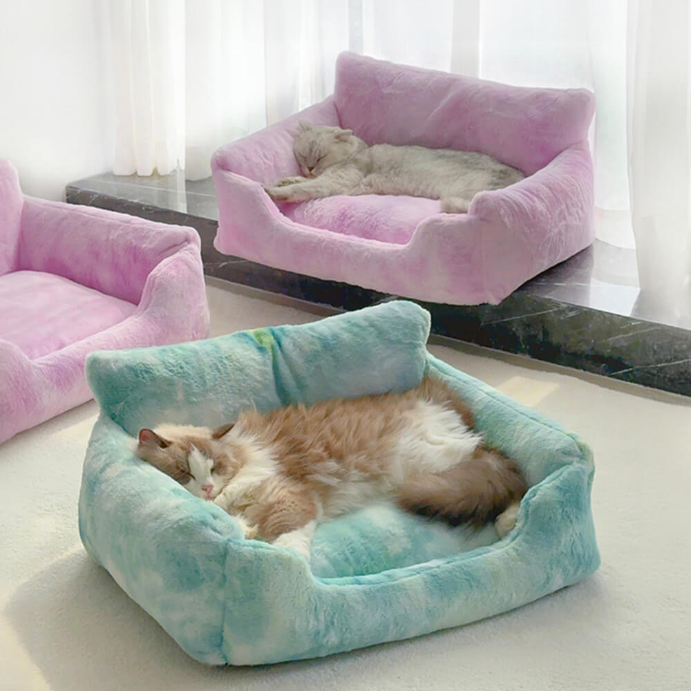 Lit Douillet Arc-en-Ciel Rêveur pour Chien - Lounger Licorne