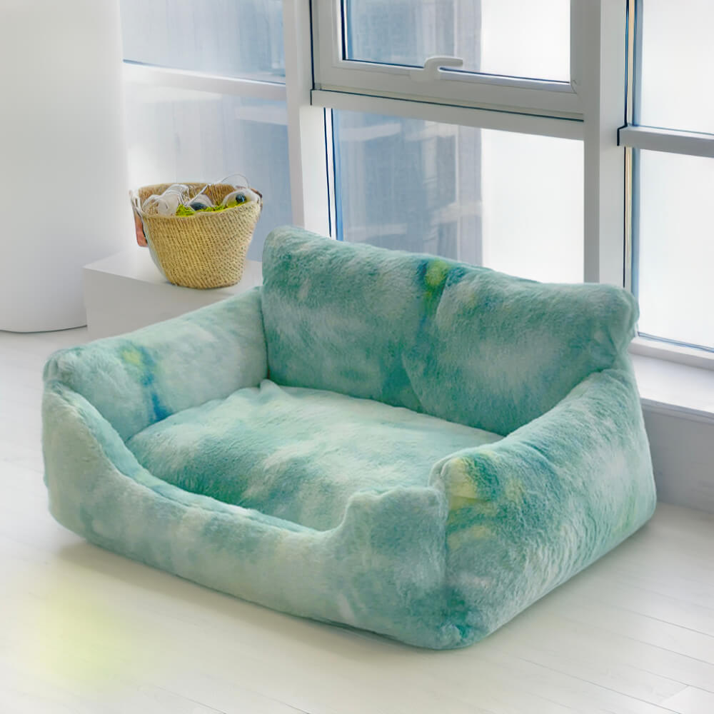 Lit Douillet Arc-en-Ciel Rêveur pour Chien - Lounger Licorne