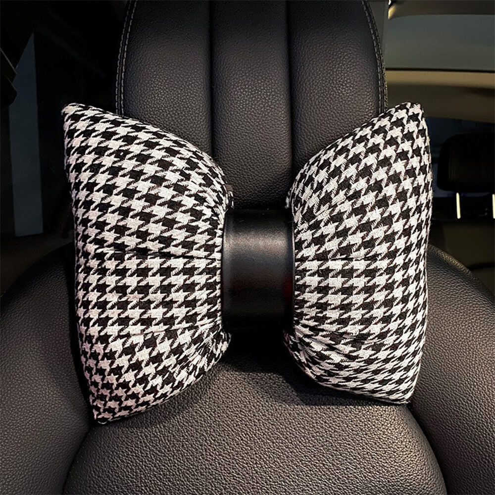 Housse de siège de voiture en maille respirante à damier de luxe ensemble complet