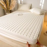 Housse de matelas élégante carrée respirante imperméable antibactérienne
