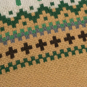 Pull Fair Isle vintage pour Teckel et petits à moyens chiens