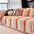 Jeté de canapé plaid pour canapé en chenille rayée résistante aux égratignures tendance
