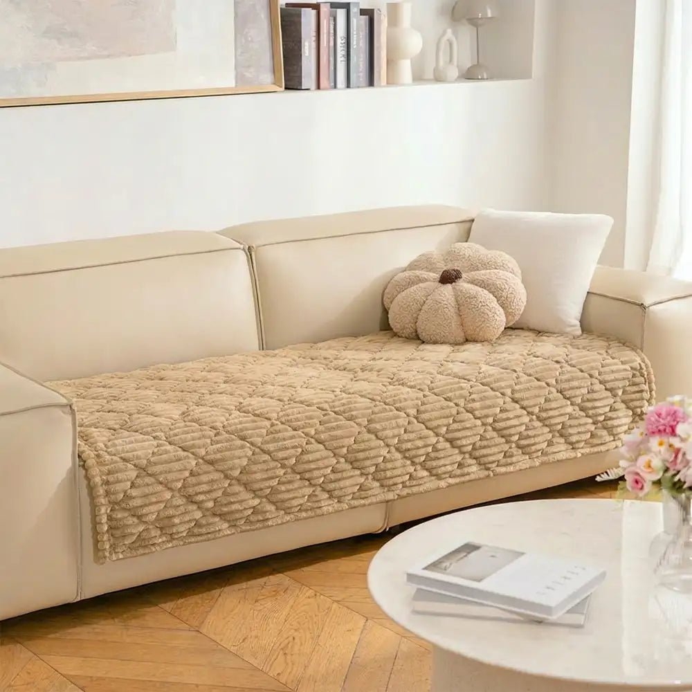 Housse de canapé lavable, protecteur de sofa amical pour les animaux, matelas pour animaux de compagnie Fluffy Fuzzy